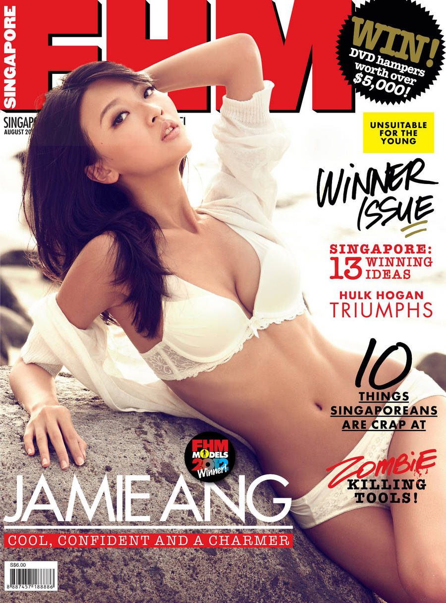Sexy Adult Photo Video Singapore FHM Models 2012 Winner Jamie Ang
